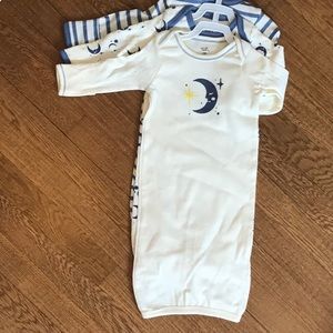 Sleep gowns organic 3-pack NWT